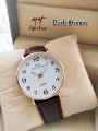 DW WATCH FOR STUDENTS BELT LEATHER ROUND DIAL. 