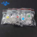 50pcs 100pcs Transparent LED Diode 5MM Super Bright White Orange Red Yellow Blue Green Light LED Bulbs Emitting Diodes Kit. 