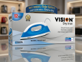 Iron Model VIS-DEI-007 Non-Sticky Coating Sole Plate 1150Watt - Iron Machine: Ironing Made Easy.