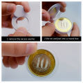 100Pcs Coin Box Clear 30mm Round Coin Cases Storage Capsules Display Cases Protection Organizer Collectibles Gifts Holder. 