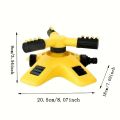 360 Degree Automatic Rotating Water Pipe Set Garden Lawn Sprinkler Yard Large Area Coverage Watering Irrigation Sprayer.
