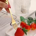 Creative Stainless Steel Leaves Spoon and Fork Gold Silver Coffee Ice Cream Tea Stirring Spoons Kitchen Tableware Decoration.