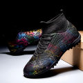 New Men Football Boots Breathable Sport Training Soccer Shoes Cleats Sport Outdoor TF Futsal Match Turf Grass Drop Shipping. 