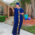 3 Pieces Set Boho Loose Solid Three Quarter Sleeve Long Maxi African Dresses For Women Kaftan Dubai Abaya Hijab Muslim. 