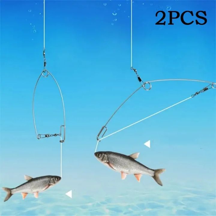 2PCS God Hook Automatic Fishing Device - Trigger Spring Hook Setter for Freshwater and Saltwater Fishing - Effortlessly Set Hook