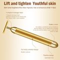 24k Electric Face-lifting Rose Gold Stick T-shaped Tacial Massager To Tighten The Skin Electric Beauty Instrument To Lif.
