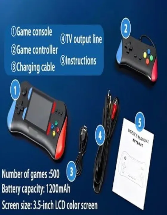 X7M%203.5%20inch%20Game%20Console%20Built-in%20500+%20Video%20Games%20TV%20Support%20with%20AV%20Cable%20Output%20and%201%20Joystick%20Rechargeable%20Game%20Box%20(Black)%20-%20Image%208