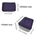 Inflatable Footrest Pillow PVC Foot Rest Air Pillow Cushion For Travel Office Home Leg Up Relaxing Feet Tools Under Desk. 