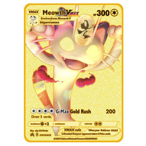 Meowth VMAX - SWSH005 - SWSH Gold Star Promos