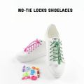 New Lock Shoe Laces Round Tennis Shoelaces Without Ties Adult Kids Sneakers Elastic Shoelace  Bands for Shoes Accesories. 