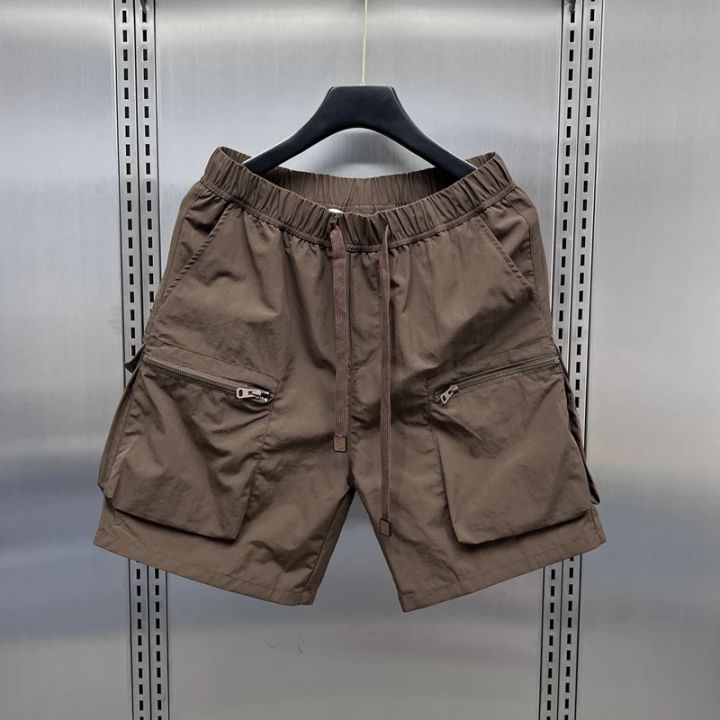 Summer Men's Sport Workout Shorts Quick Dry Athletic Shorts Lightweight Running Shorts Pockets Gym Beach Pants