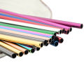 20Pcs 304 Stainless Steel Drinking Straw High Quality Straw Set Eco-friendly Reusable Metal Straws Set Party Juice Bar Accessory. 