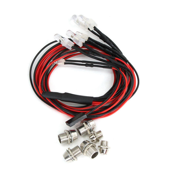 New%204%20LED/6%20LED/8%20led%20Light%20Kit%202%20White%202%20Red%202%20Blue%20for%201/10%201/8%20HSP%20SCX10%20D90%20HPI%20RC%20Car%20RC%20Model%20Drift%20Car%20Headlight%20-%20Image%204