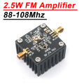 86-108Mhz 2.5W VHF FM  RF POWER Amplifier 2.5watts FM Transmitter RF Power AMP  For Ham Radio FM Transmits radio broadcast. 