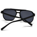 Fashion rice nail double beam men's sunglasses European and American pilot sunglasses cross-border riding driving sunglasses. 