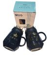 King Queen ceramic Mug with Crown Lid Coffee Cup Gift For Anniversary and Birthdays. 
