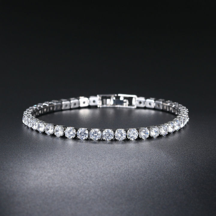 Silver%20Color%202.5/3/4/5mm%20Zircon%20Tennis%20Bracelet%20For%20Women%20Men%20Dazzling%20Crystal%20Hand%20Chain%20Wedding%20%20Punk%20Fashion%20Jewelry%20-%20Image%202
