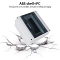 5/8WAY Distribution Box HT Series Junction Box PC Plastic IP65 Waterproof Fuse Boxes with Terminal DIN Rail for Outdoor Garden. 