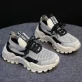 Women's Running Shoes Lace Up Sneakers Lightweight Female Casual Shoes Mesh Fashion Tennis Shoe Outdoor Soft Sole Women Shoes.