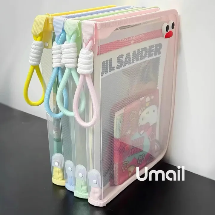 Plastic Expanding File Folder Transparent Envelopes with Snap Closure ...
