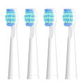 Seago SG-D010 Replacement Brush Heads for SG-575, SG-958, and SG-551 Electric Toothbrush - Soft Bristles, 4-Pack Deep Clean.