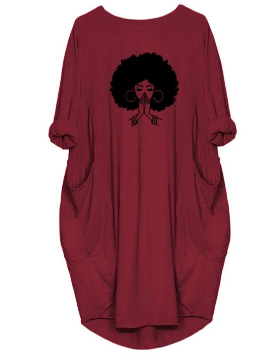 Plus%20Size%20Women%20Short%20Sleeve%20O-Neck%20Loose%20Casual%20Dresses%20-%20Image%204
