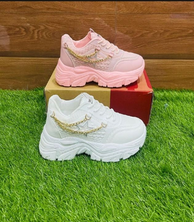 Women high sole important joggers Ladies sports shoes