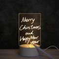 DIY Notepad LED Drawing Board Glowing Acrylic Message Board With Pen Erasable Children's Drawing Letter Message Board Night Lamp. 