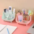 Kawaii Desktop Pen Holder Large-capacity Cute Stationery Storage Box Creative Cartoon Pencil Holder Ins Desk Organizer for Girls. 