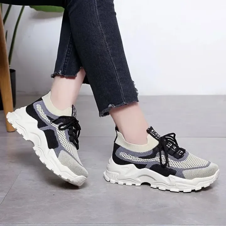 Ladies%20Chunky%20Sneakers%202025%20Breathable%20Women%20Sneakers%20Platform%20Flat%20Shoes%20Green%20Casual%20Trainers%20Stylish%20Comfortable%20Shoes%20-%20Image%206