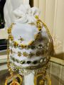 Latest Designer Nikah Bridal potli bag with Fancy Dori, Embroidered Fancy Purse for Bridal,Fancy Bridal clutch. 