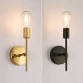 E27 4W Simple Creative Double Head Modern Personality American Aisle Bedroom Bedside Led Bathroom Industrial Style Wall Lamp. 