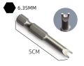 5Pcs Special shaped Screwdriver Set 50mm U-shaped Y-Type Triangle Inner Cross Three Points Screwdriver Bit Tool. 