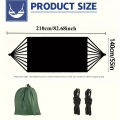 1Set Hammock with Straps and Storage Bag, Lightweight and Durable Textile Material Suitable for Beach Picnics and Hiking Trips. 