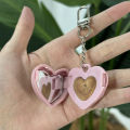 5-Color Heart Keychain Palette Empty Makeup Compact DIY Refill Case Portable Cosmetic Storage Small Blush Container〔YY26〕. 