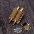 Tactical Patch 2-Round Holder Adhesive 2 Hole Cartridges Hook Loop Patch Hunting Rifles M4 Shotgun Bullet Pouch. 