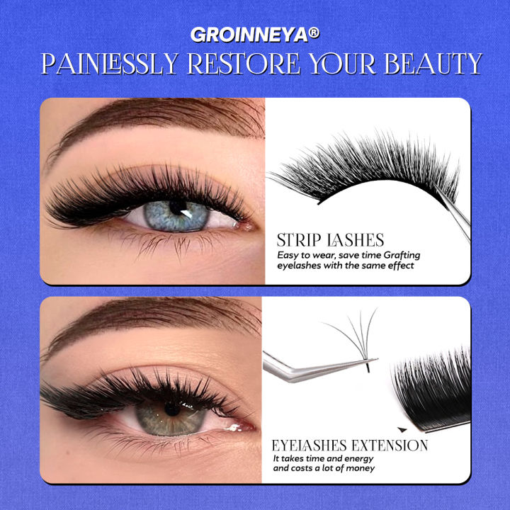 GROINNEYA%20Cat%20Eye%20Lashes%20Mink%20Eyelashes%203D%20Curl%20Winged%20Natural%20Realistic%20Messy%20End%20Eye%20Elongated%20False%20Eyelashes%20Soft%20Fake%20Lashe%20-%20Image%206
