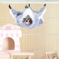Hamster Hammock Small Pet Hanging Bed Double Warm Thickened Honeybug Flying Squirrel Guinea Pig Hammock Pet Cage Accessories. 
