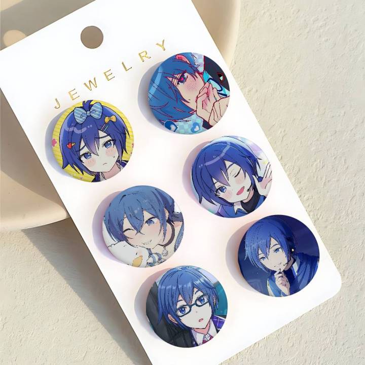 Singer KAITO Badges Tinplate Soft Button Pin Brooch Metal Badge Custom ...