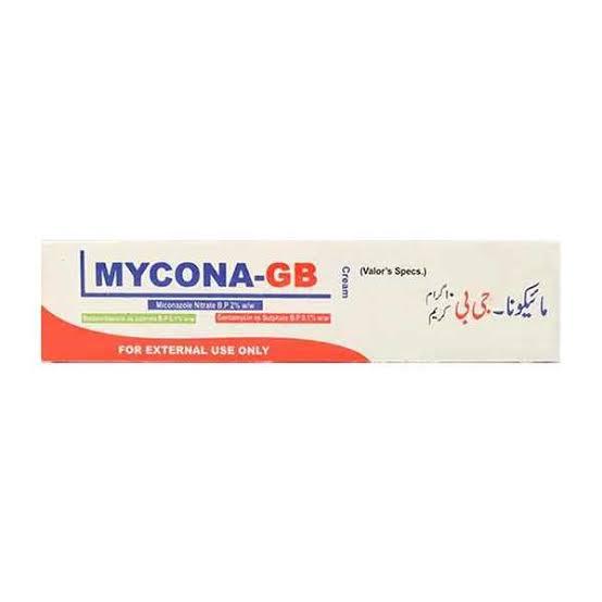 Mycona Gb 20gm Cream , Antibacterial+Steroid+Antifungal