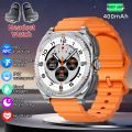 2026 New Upgraded TWS 2 in 1 Men Smartwatch Headphones Bluetooth Call Speaker Tracker Music Sports Fitness Waterproof Smartwatch.