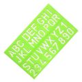 Crystal Flexible Stencils 1 inch letter Size- Alphabet Number Stencils-Letter Stencils Set, Plastic Alphabet Number Stencils Template Rulers Assorted Colors Sizes Lettering Guides Set for Adults Kids Drawing Painting Learning DIY, Random Colors. 