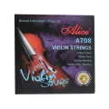 Alice A708 Violin Strings A FULL Set Plated Steel Nylon Core Al-Mg Winding Nickel Alloy Wound For Size 4/4 3/4 1/2 1/4 1/8. 