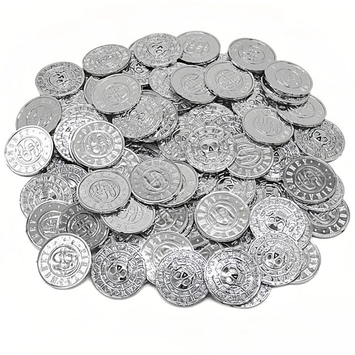20/50/100pcs%20Retro%20Pirate%20Coin%20Party%20Supplies%20Gift%20Kids%20Favor%20Birthday%20Toys%20Halloween%20Decor%20Fake%20Treasure%20Plastic%20Game%20Coin%20-%20Image%207