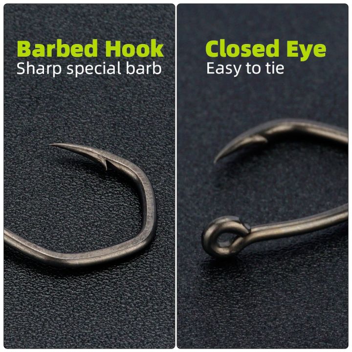 Hirisi%2050pcs%20PTFE%20Coated%20High%20Carbon%20Stainless%20Steel%20Micro%20Barbed%20Fish%20Hook%20With%20Eye%208033%20Fishing%20Accessories%20Spliceable%20Box%20-%20Image%203