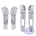 CVK 1Pair Aluminum Alloy Anti-Skid Black CNC Folding Foot Pegs Pedal Rest Front and Rear Footpegs Footrest For HONDA CBR600RR. 