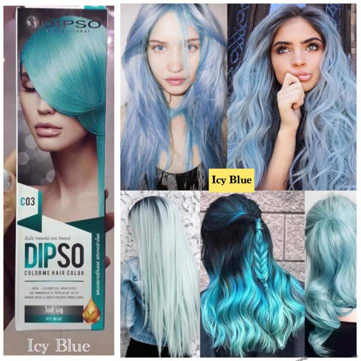 Icy Blue Dipso Hair Color