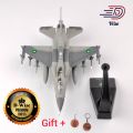 D Wise F16 Aircraft/Airplane Metal Model 12 Inches. 