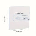 10pcs Multifunctional Wall-Mounted Round Hooks Free Punching Seamless Paste Storage Rack Kitchen Bathroom Household Ring Hange. 