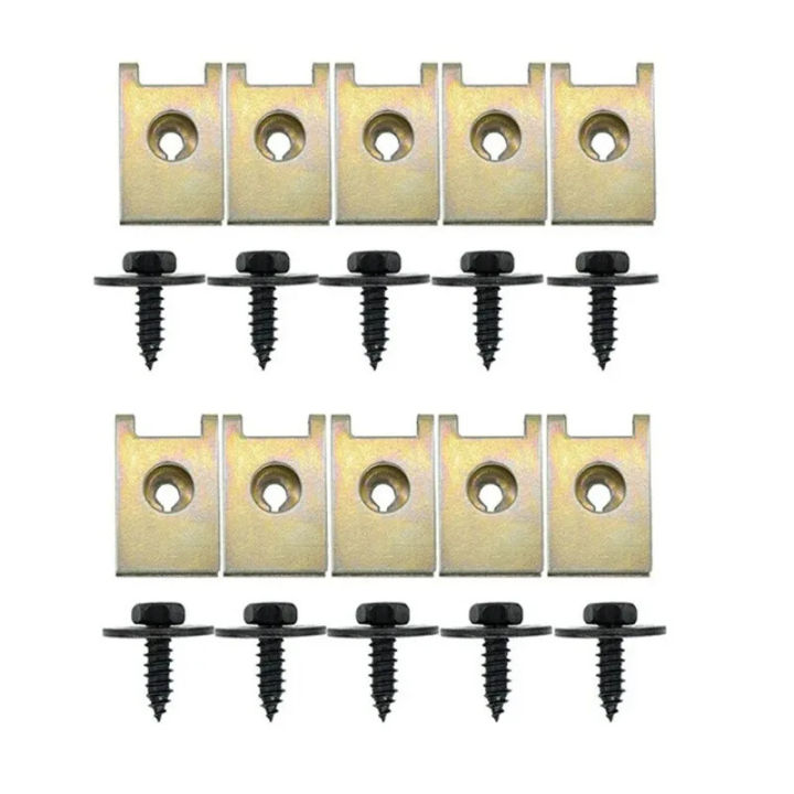 20pcs%20Hex%20Head%20Tapping%20Socket%20Bolt%20Screw%20Clips%20With%20Speed%20Fastener%20Engine%20Shield%20For%20Under%20Tray%20Splash%20Guard%20For%20BMW%20-%20Image%202